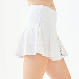 Lilly Pulitzer Women’s Luxletic Coquina Tennis Skort Resort White Size Small
